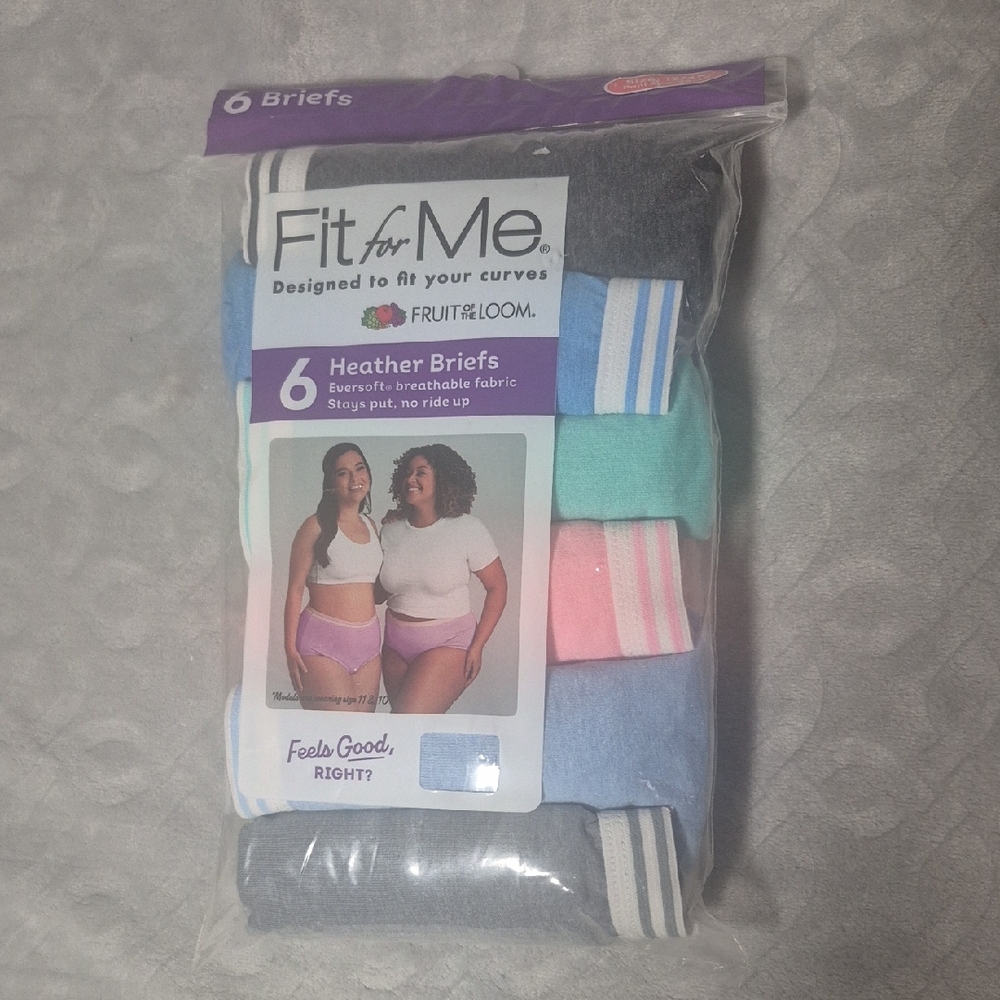 Fit For Me Women's Briefs 6 Pack Assorted Colors